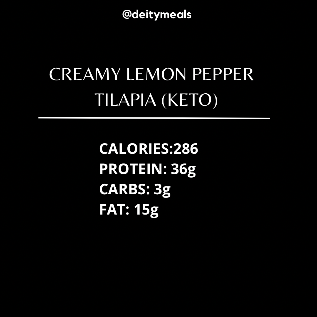Creamy Lemon Pepper Tilapia
