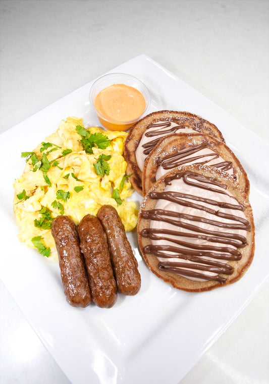 Nutella Cheesecake Pancakes