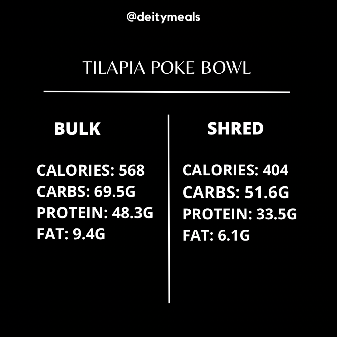 Tilapia Poke Bowl (Bulk)