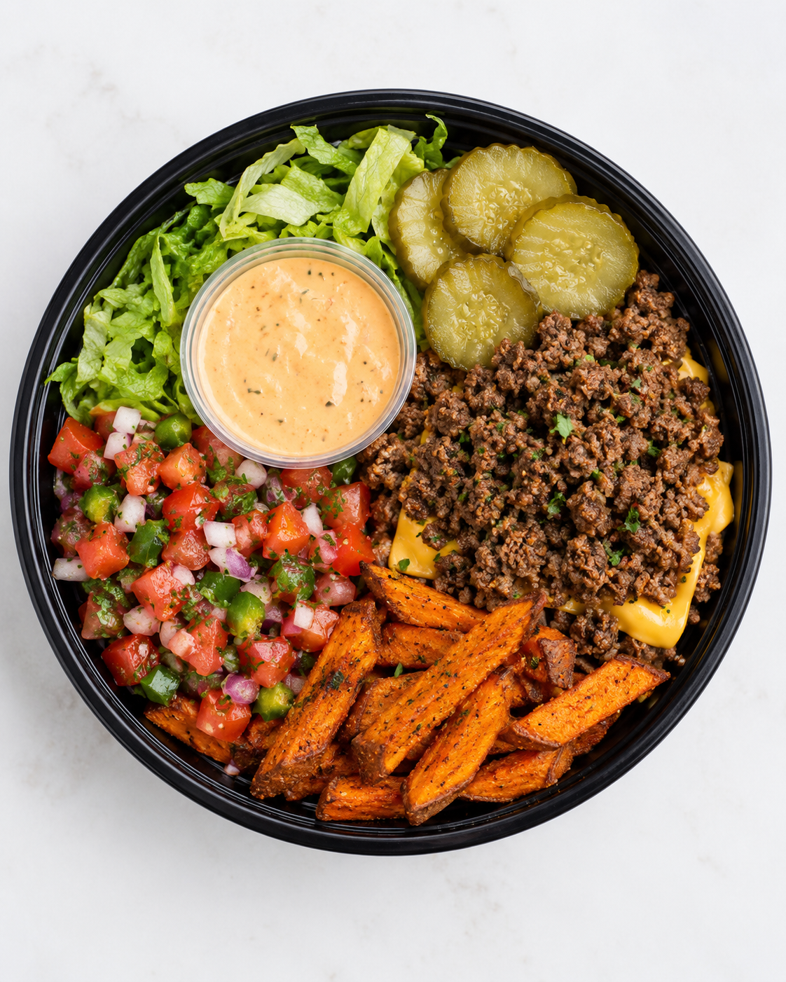 Loaded Burger Bowl