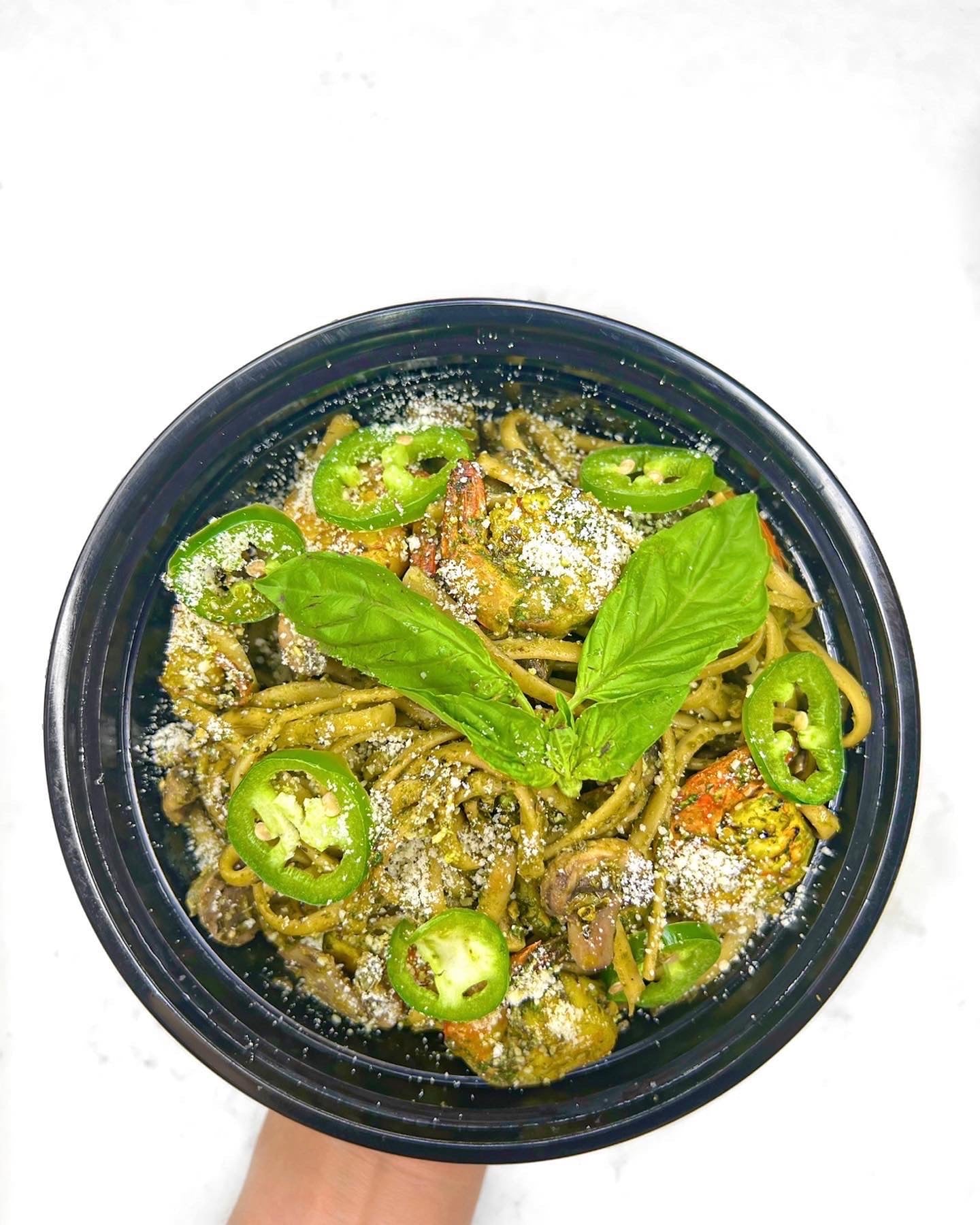 Jalapeño Pesto Shrimp Pasta