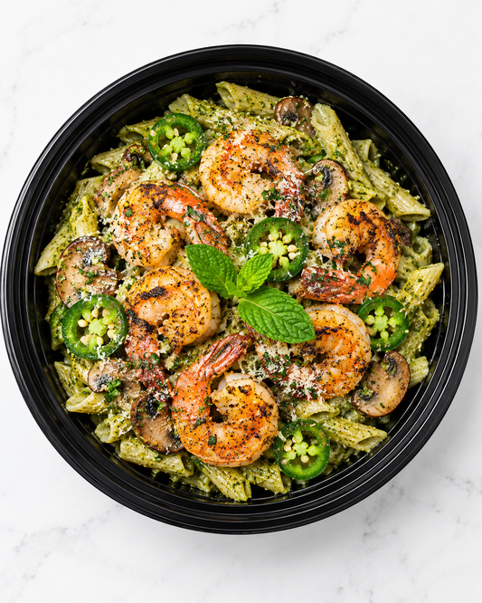 Jalapeño Pesto Shrimp Pasta