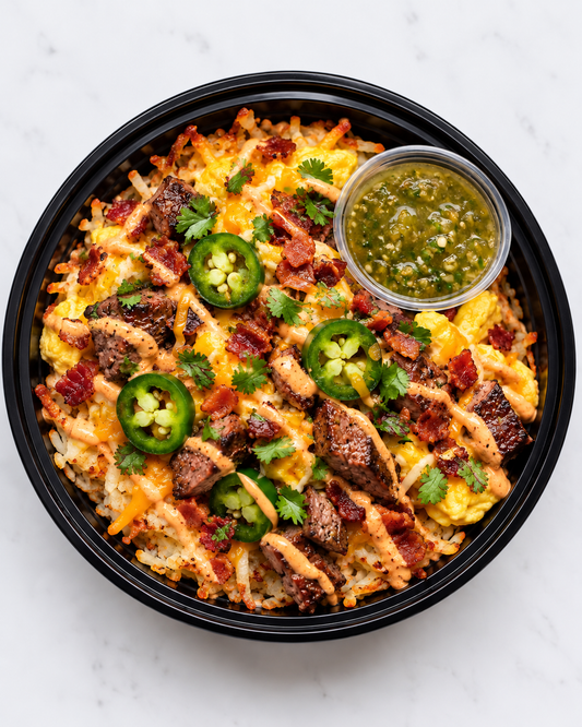 Bacon Jalapeño Steak Scramble