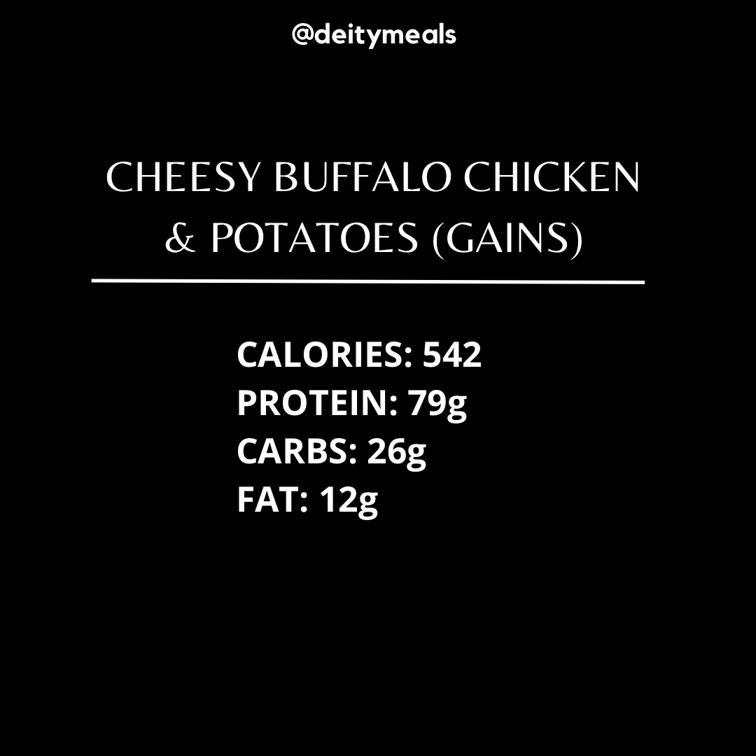 Cheesy Buffalo Chicken & Potatoes