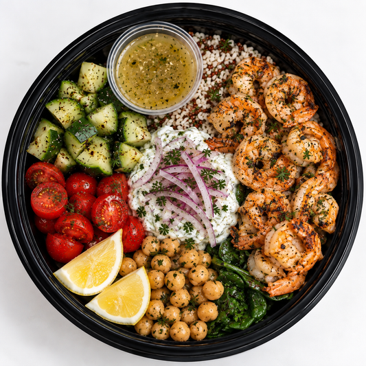 Greek Shrimp Power Bowl