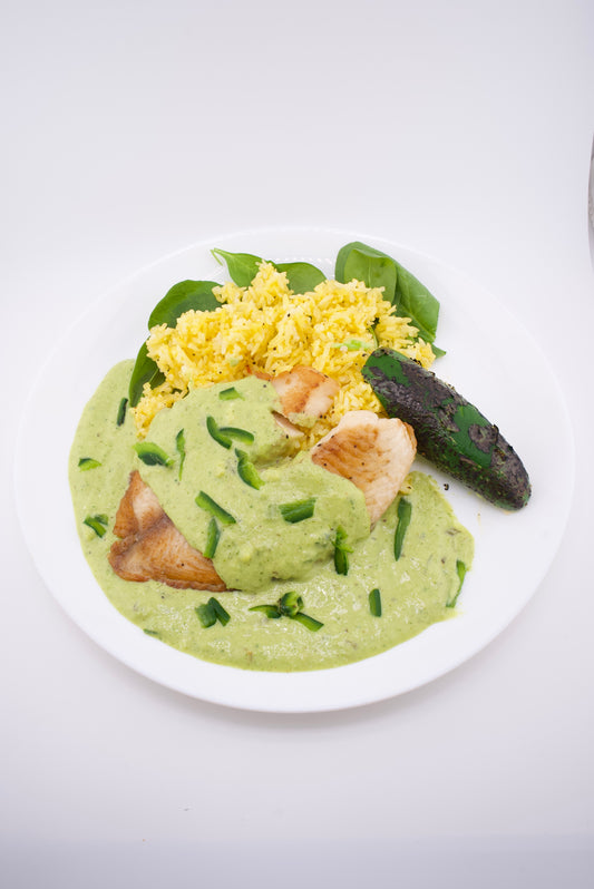 Creamy Poblano Tilapia