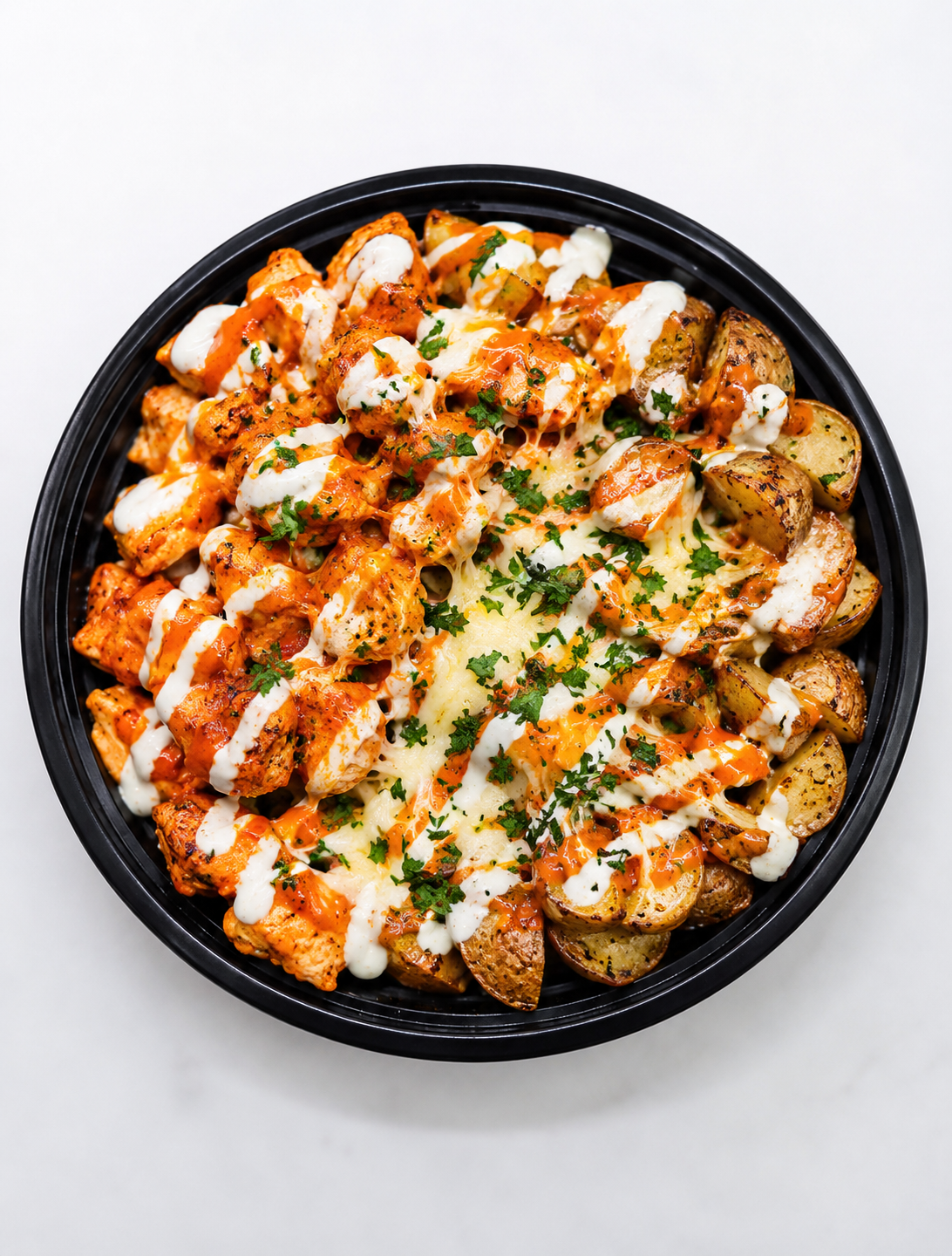 Cheesy Buffalo Chicken & Potatoes