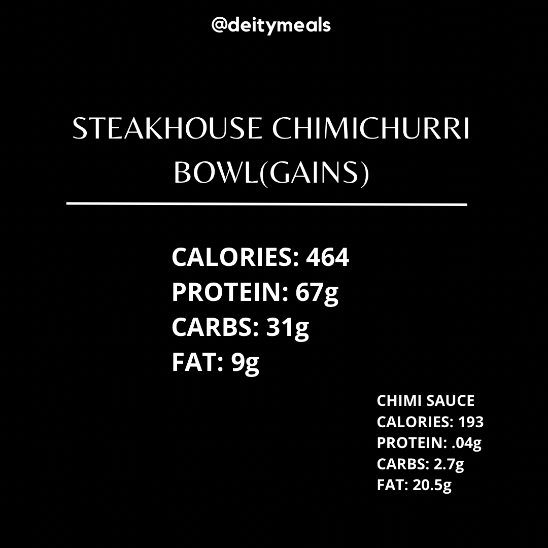 Steakhouse Chimichurri Bowl