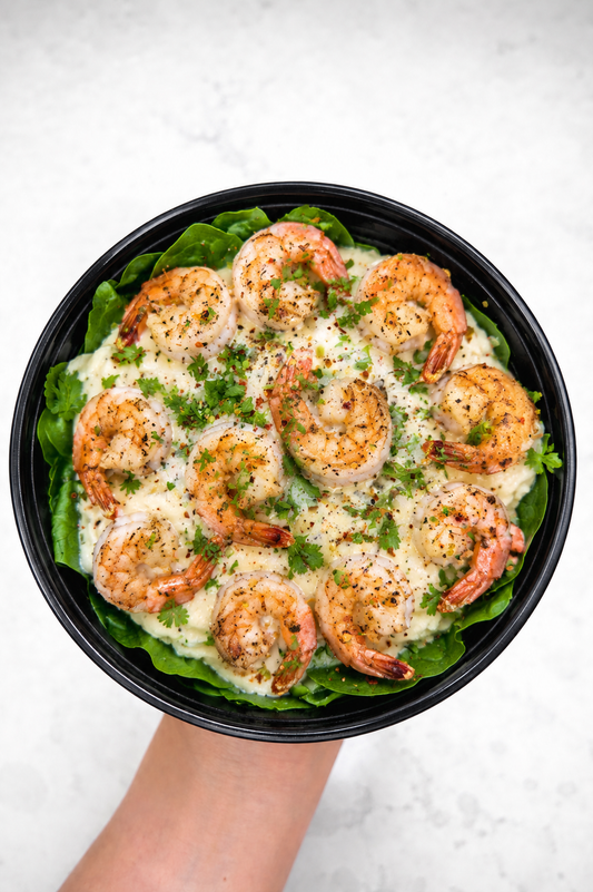 Shrimp Alfredo & Mashed Potato